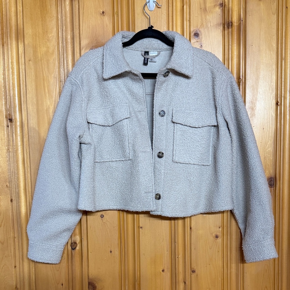 Divided Light Gray Teddy Jacket